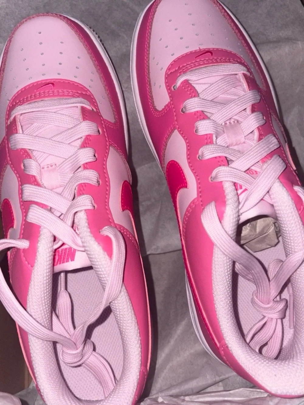 Nike Air force 1 BG Pink Two-Tone Low-Top Sneakers Size 5.5 (womens7)